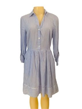 Westport Women Dress Sz 4 Blue and White